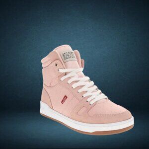 Levi's Womens BB Hi Daze - High-top Sneaker Shoe - Color Peoney Pink - Size 10